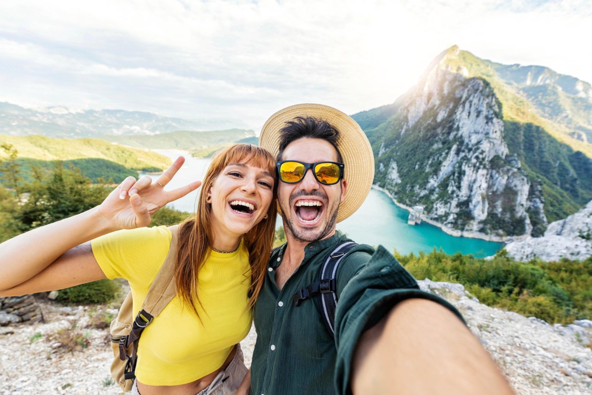 Couple traveling together on adventure