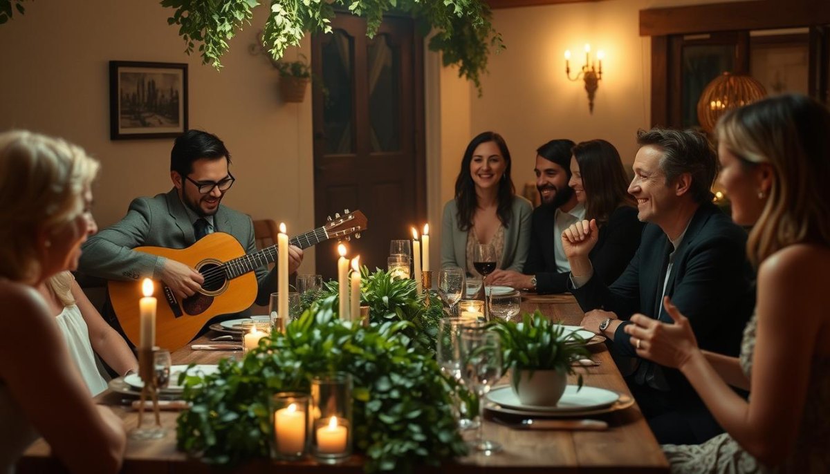 Small wedding reception live music setup