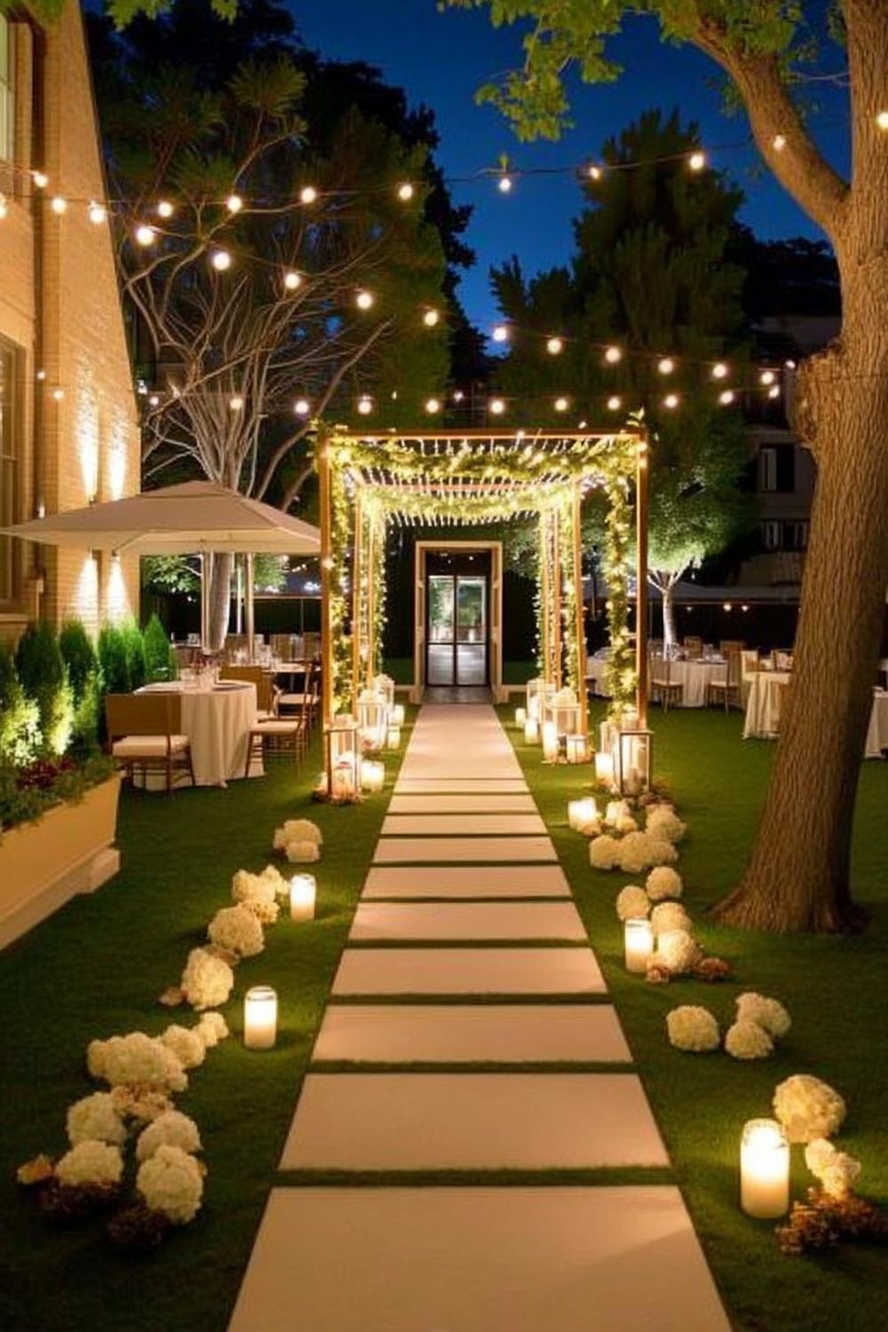Magical String Light Canopy