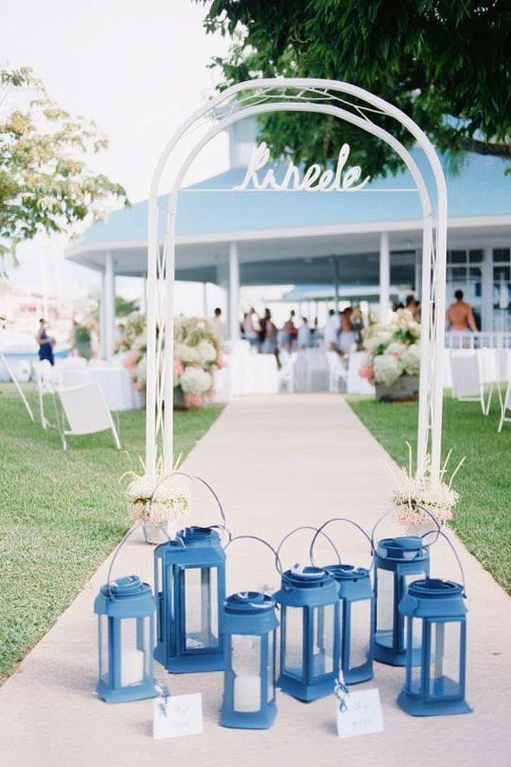 Simple Blue Lantern Ceremony