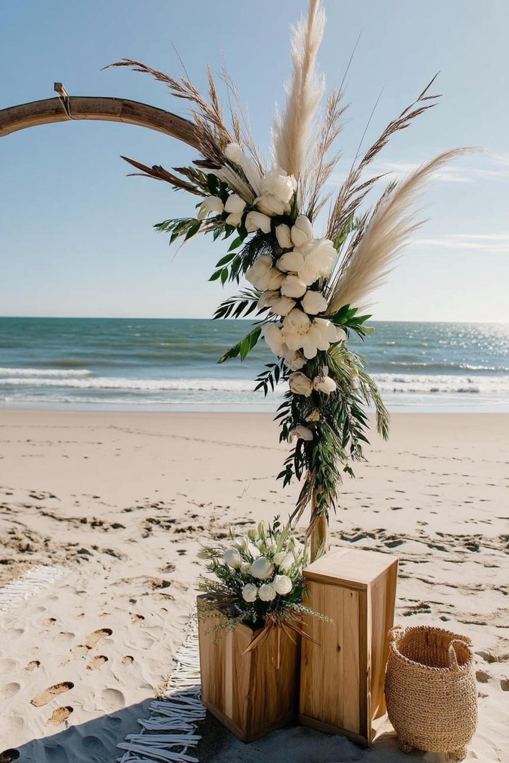 Modern Pampas Grass Ceremony