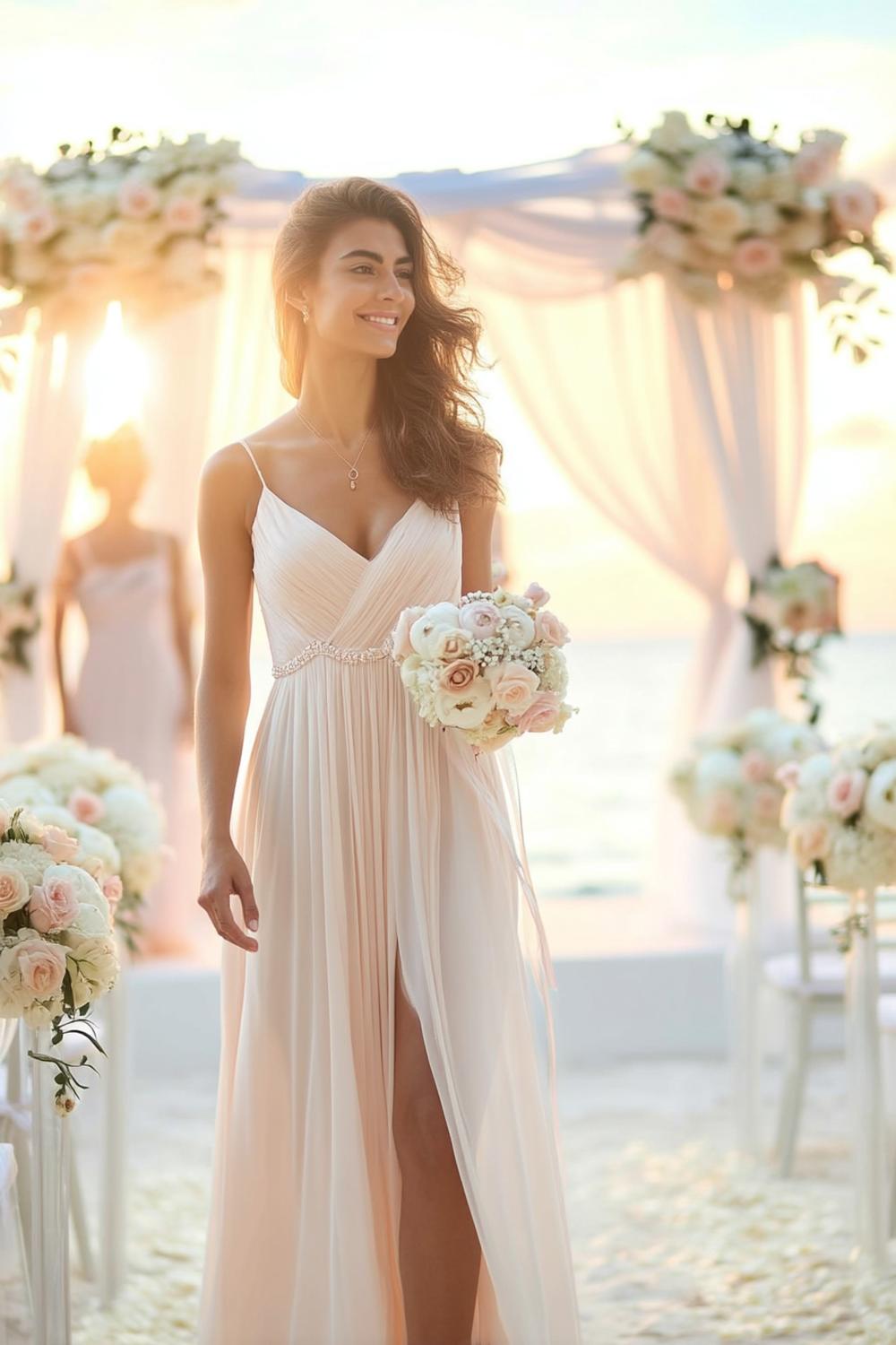Romantic Blush Guest Dress