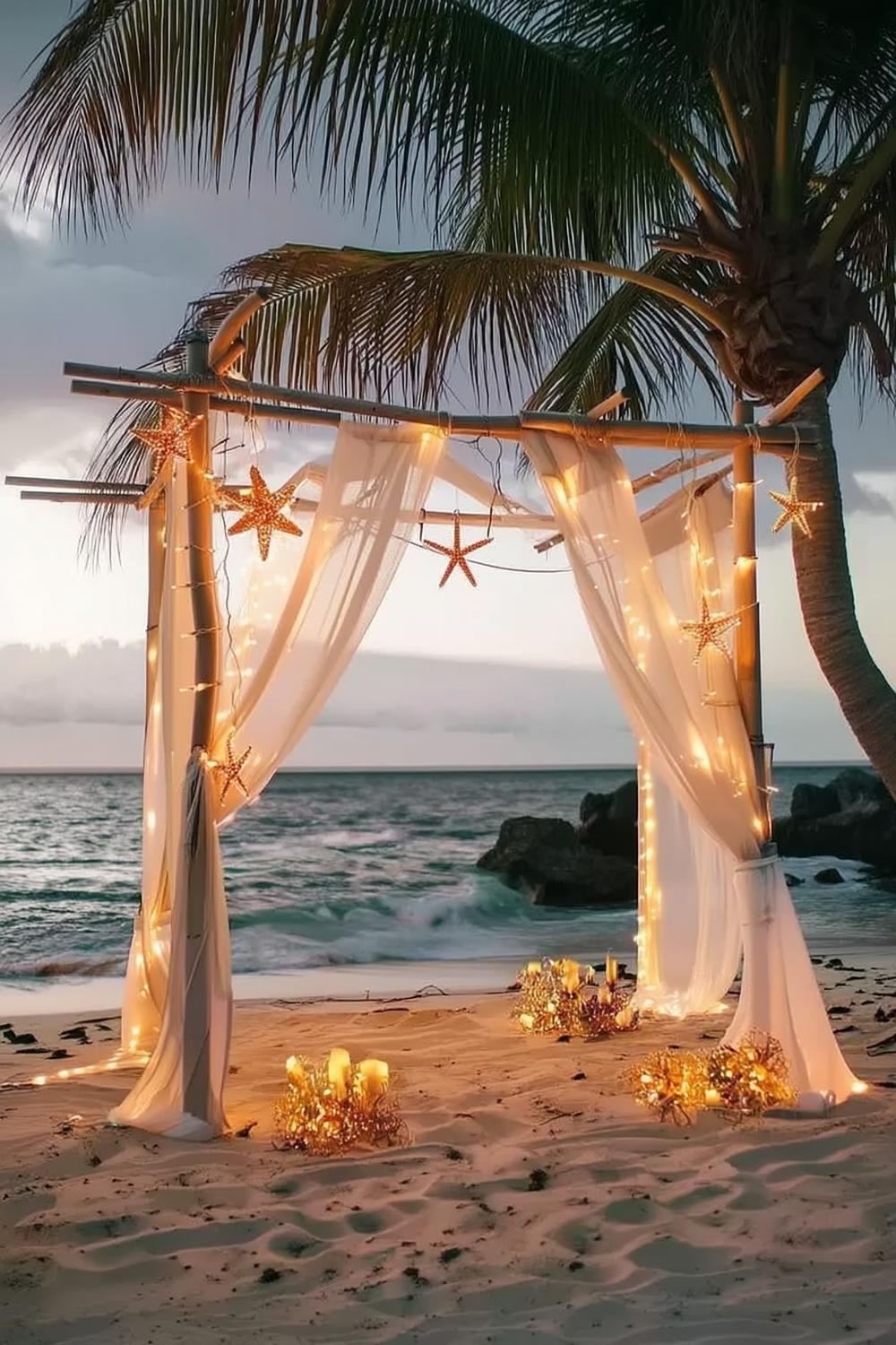 Starfish and String Light Magic