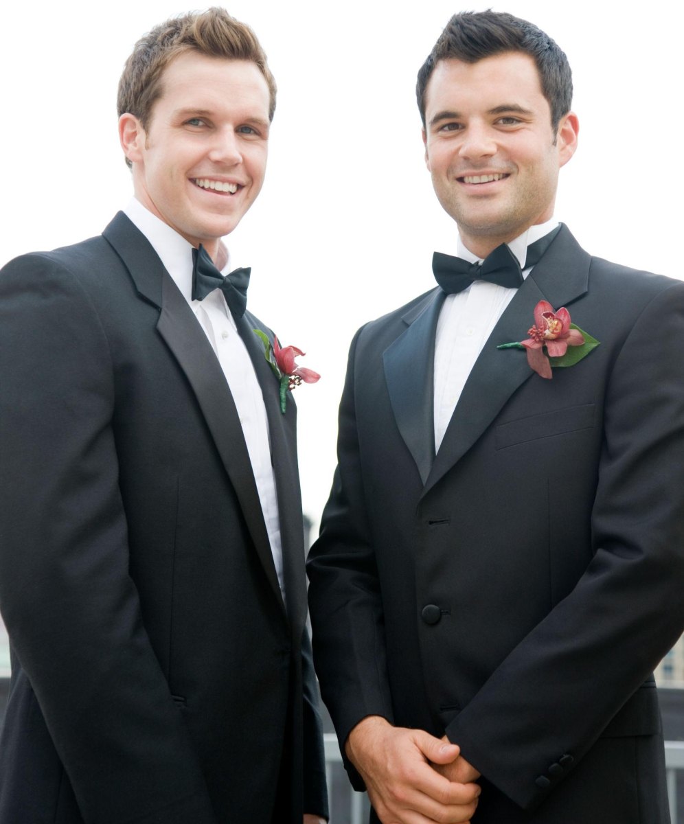 Friends celebrating at wedding