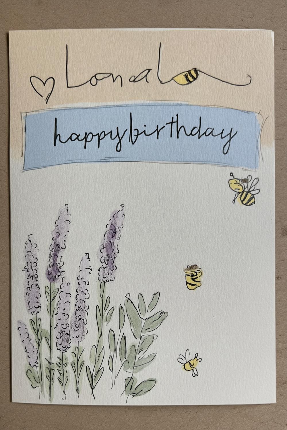 Romantic Lavender Garden Scene
