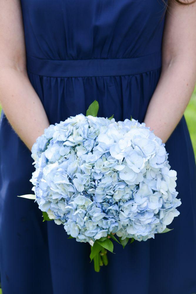 Blue toned bridesmaid bouquet