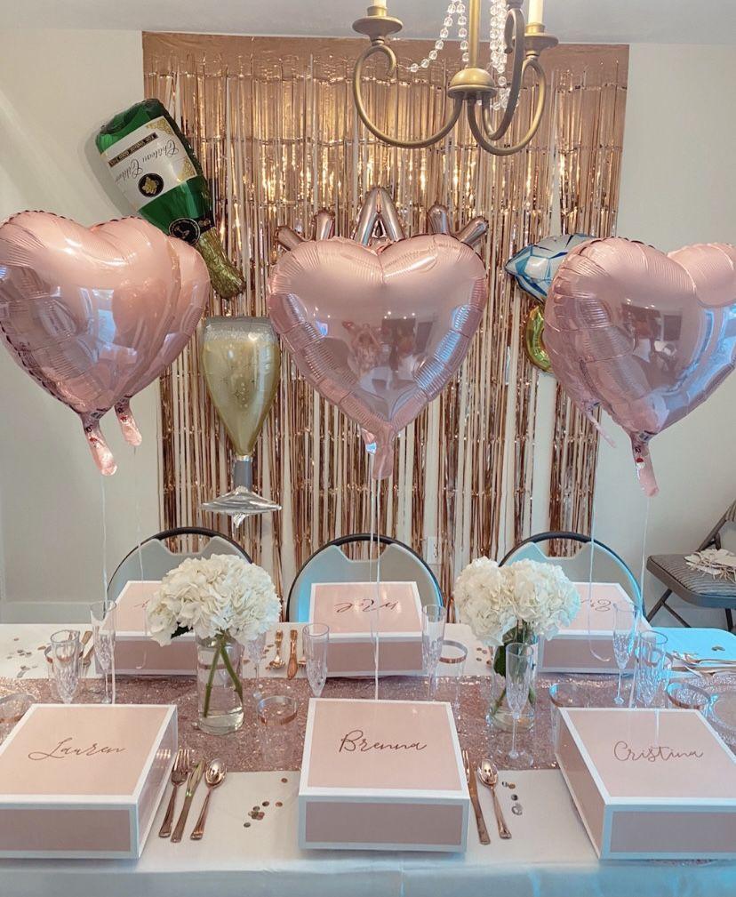 DIY bridesmaid surprise party decorations
