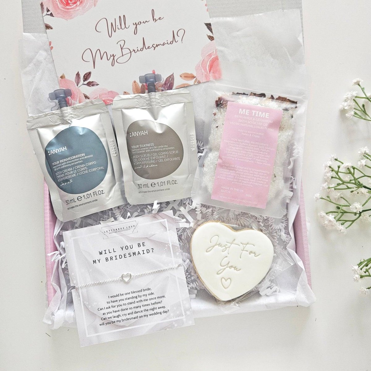 Bridesmaid spa gift set