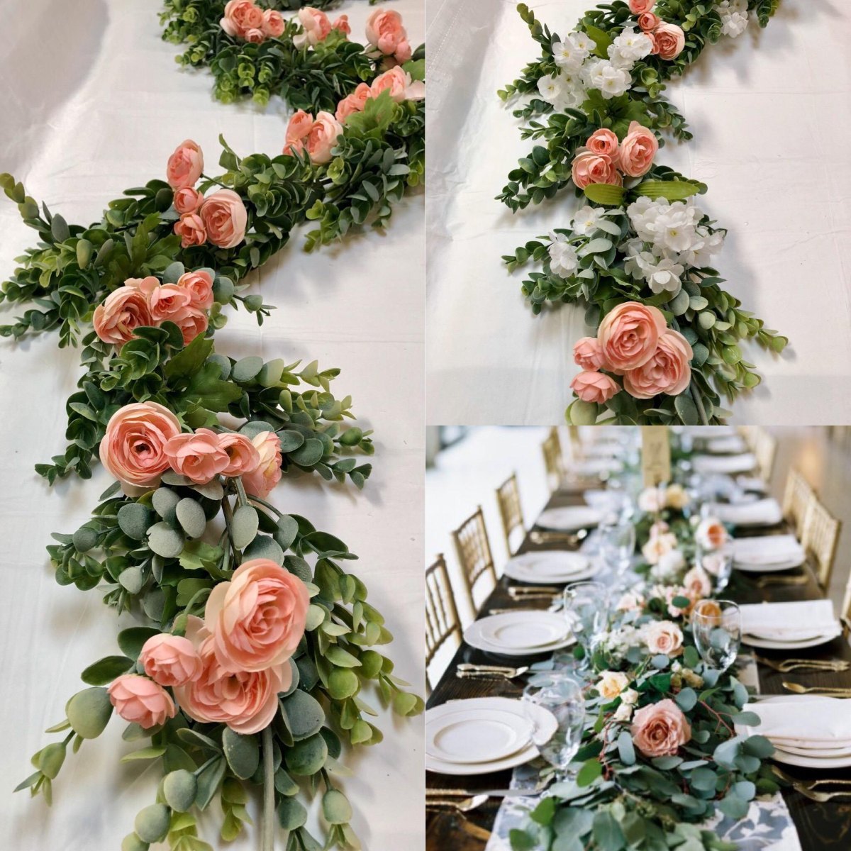 DIY wedding floral garland