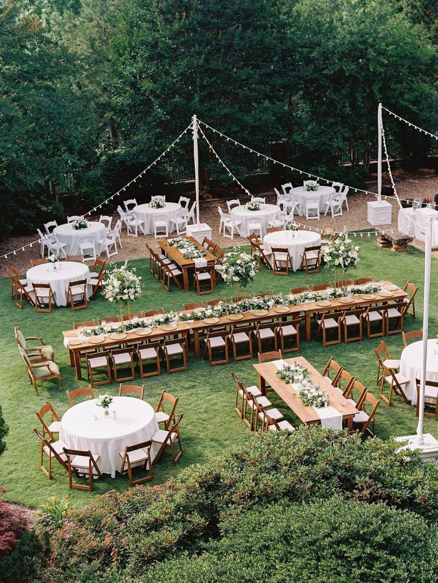 Outdoor backyard wedding furniture seating