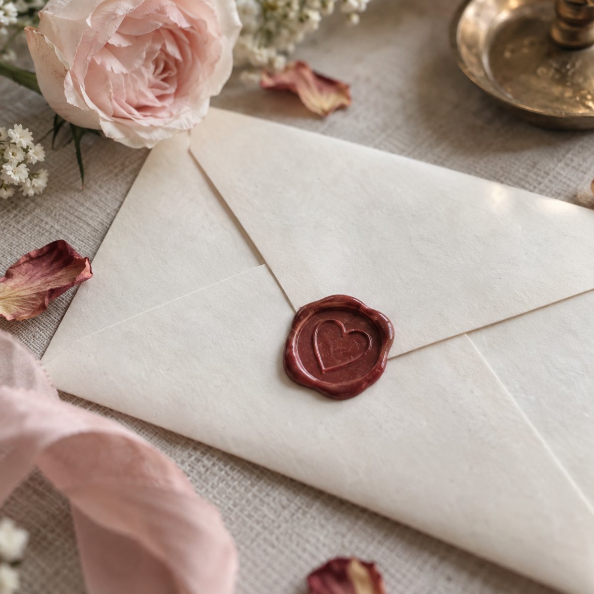 Classic heart wax seal