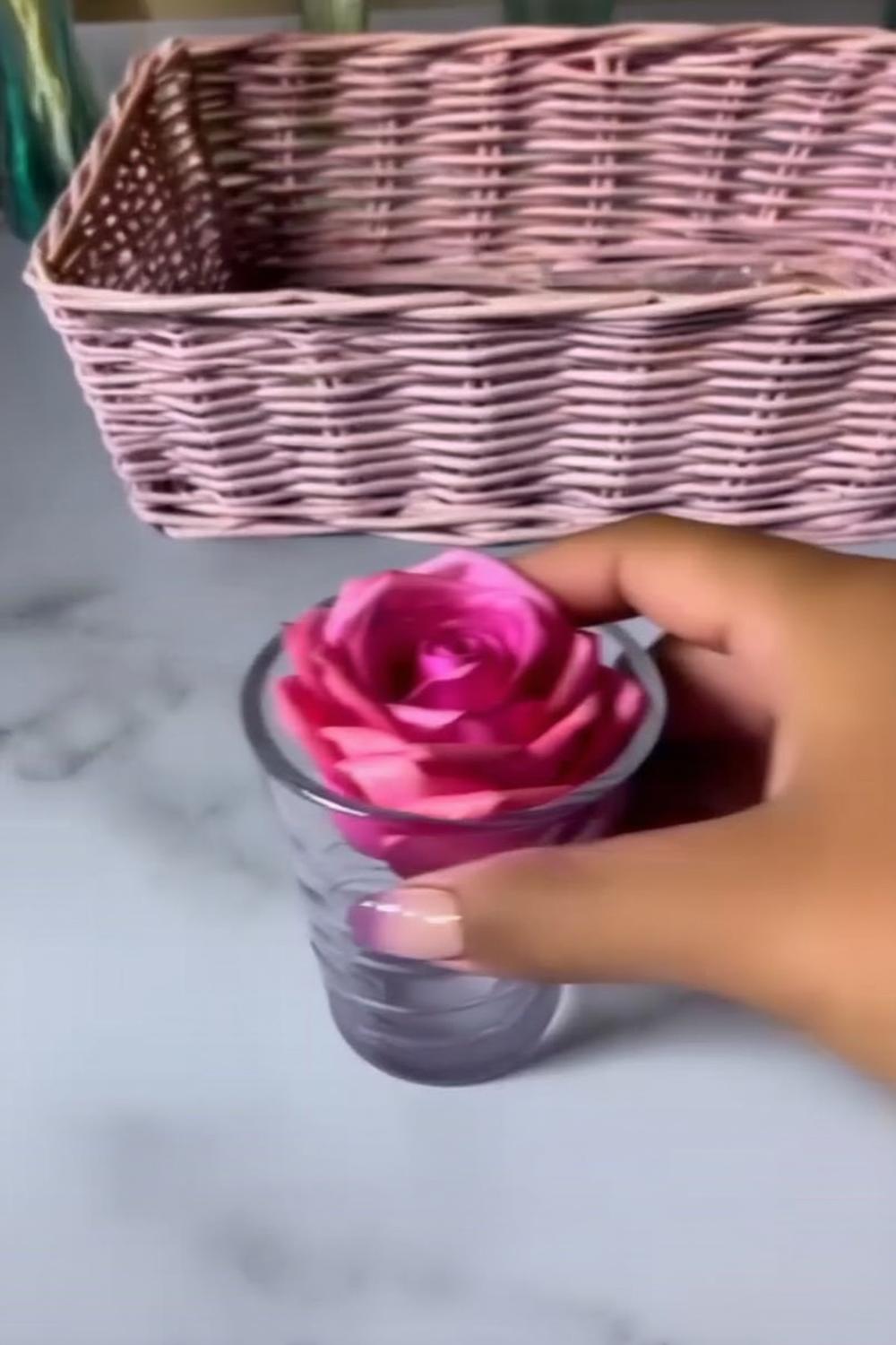 Woven Paper Basket Storage