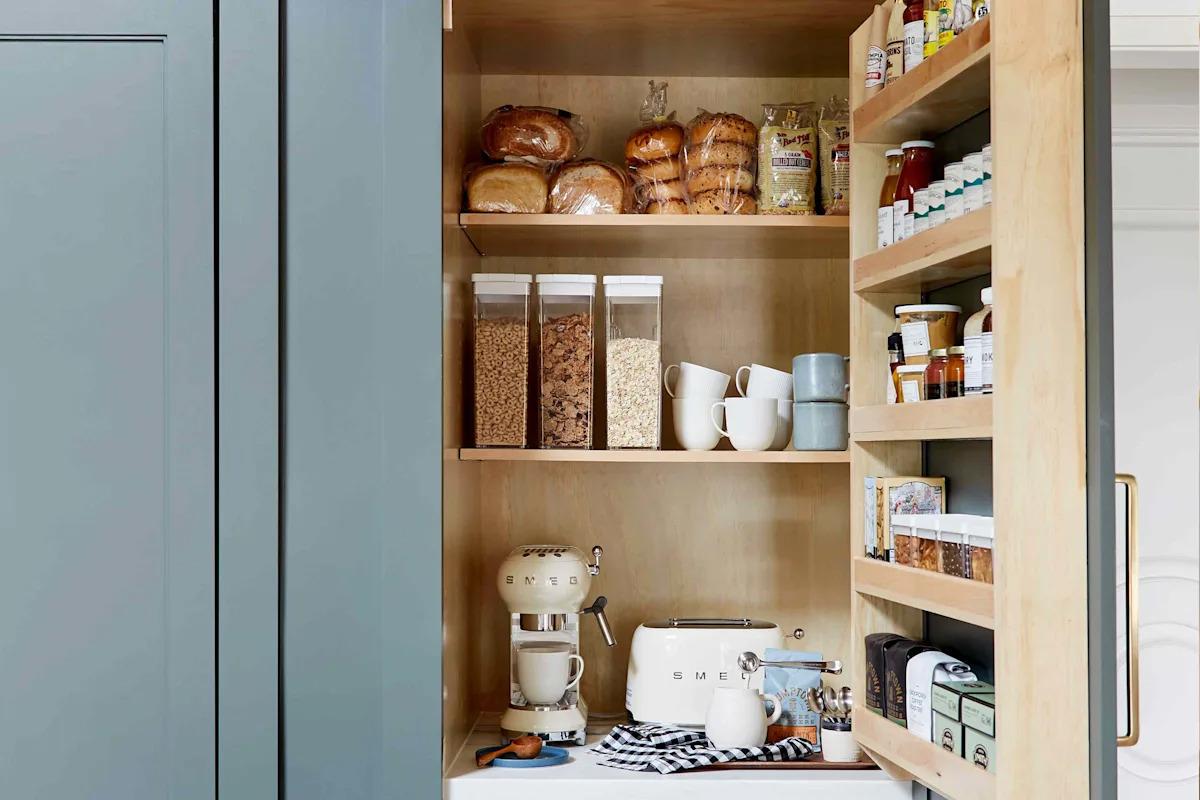 Pantry coffee and breakfast station