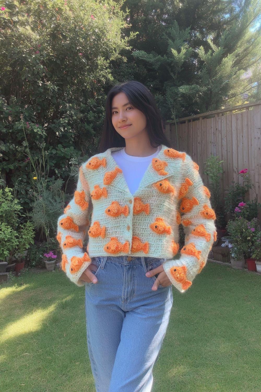 Goldfish Cardigan Statement