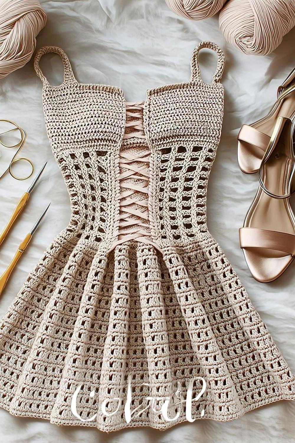 Lace-Up Summer Dress