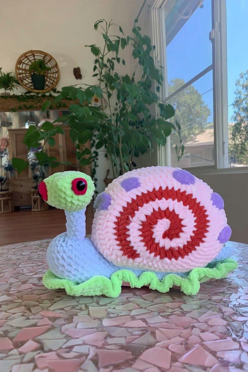 Whimsical Garden Snail