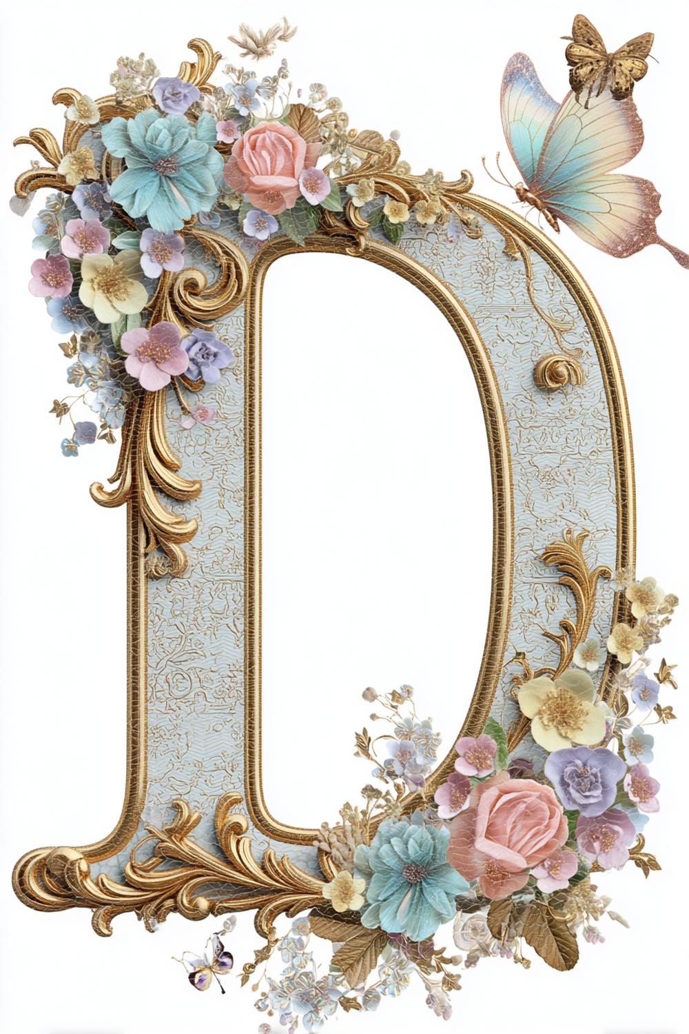 Ornate Garden Letter Frame