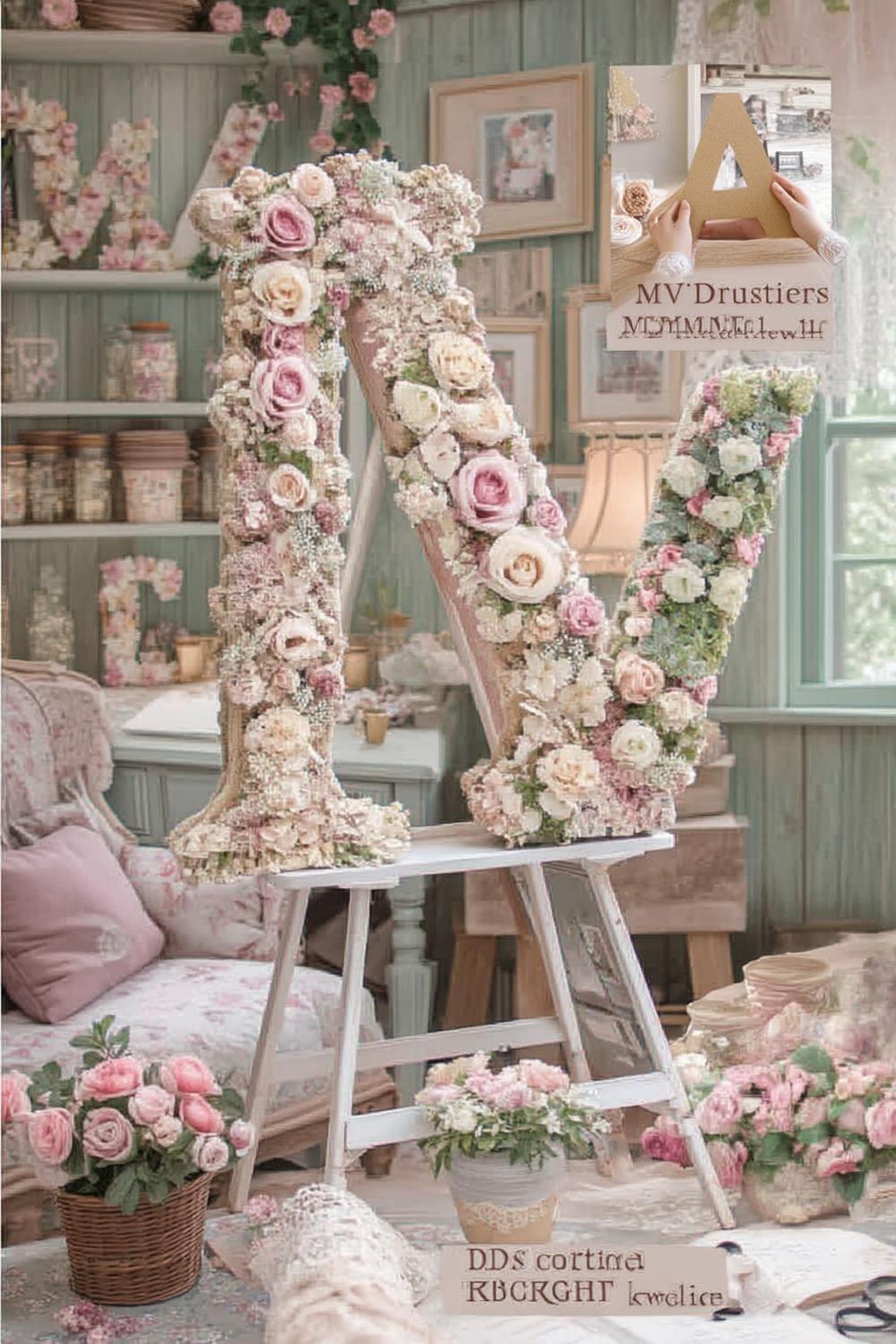 Shabby Chic Floral Display
