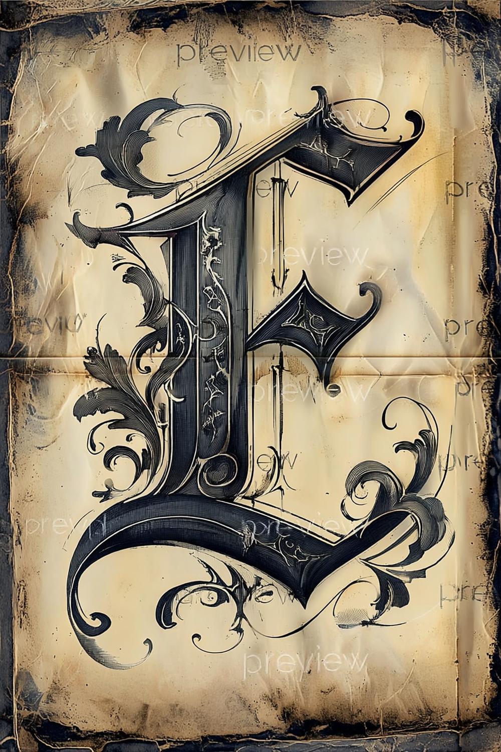 Vintage Manuscript Letter Style