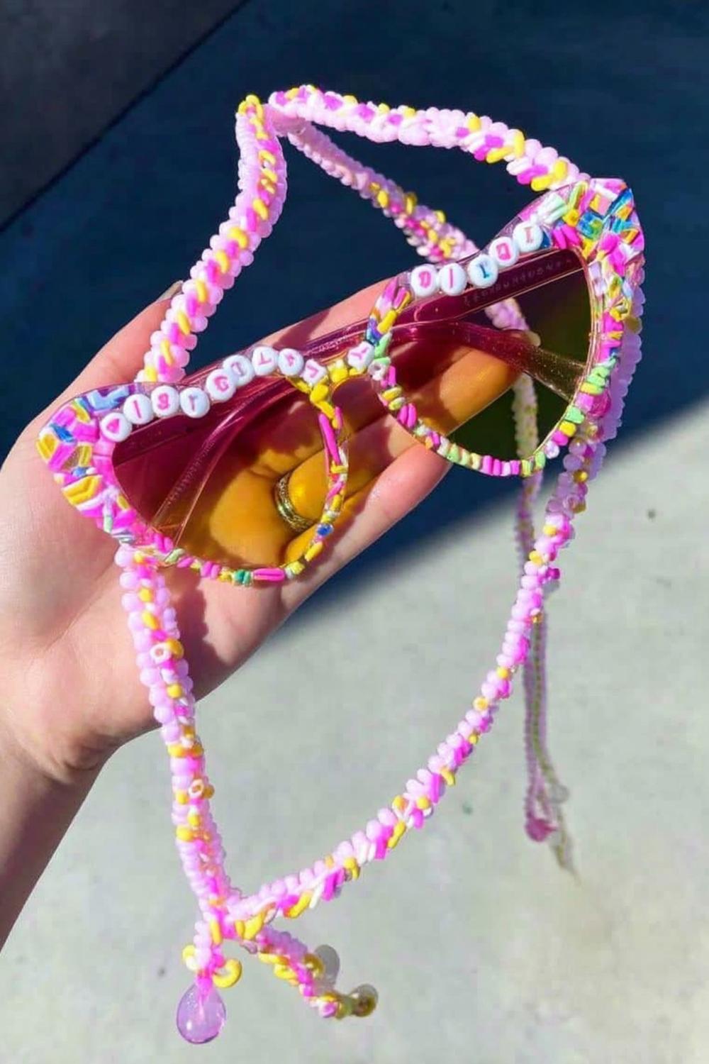Pink Paradise Letter Beads