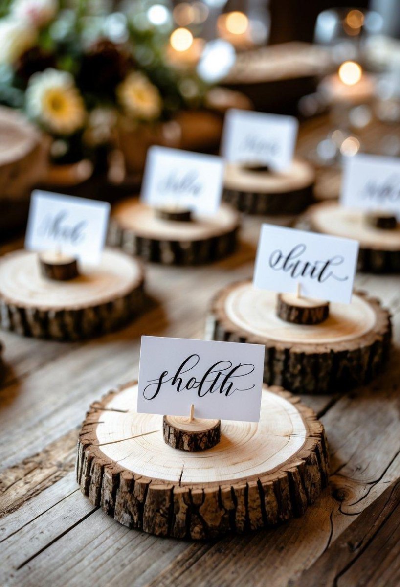 DIY wedding place cards
