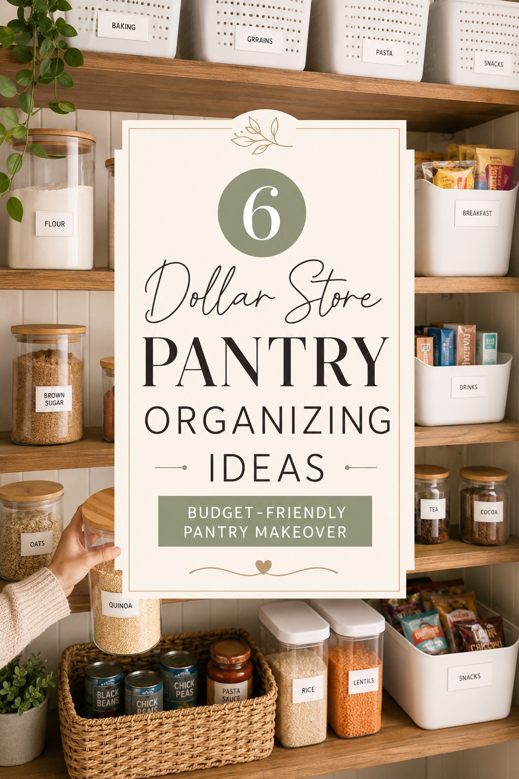 6 Dollar Store Pantry Organizing Ideas That Actually Work