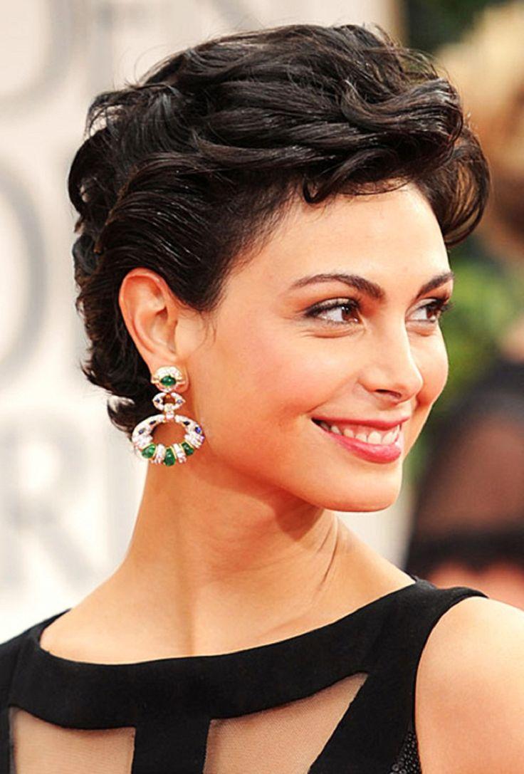 Elegant curly pixie occasion style
