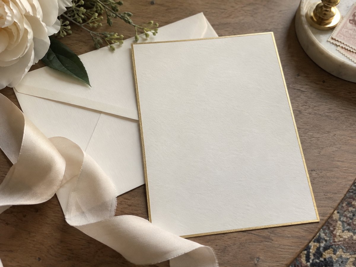 Elegant single sheet invitation