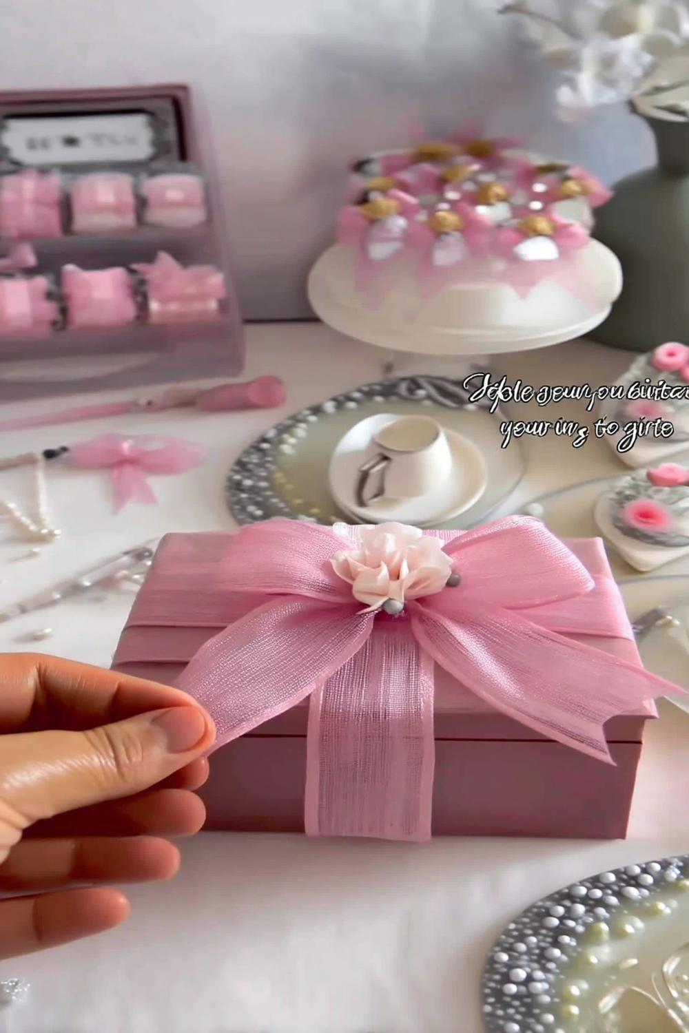 Pink Aesthetic Gift Setup