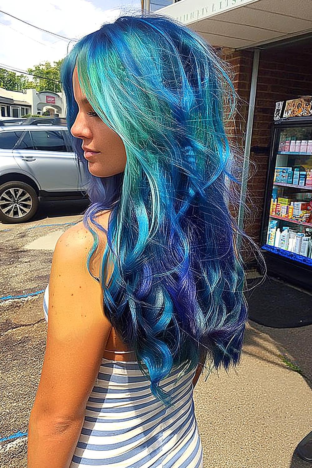 Ocean Mermaid Blue