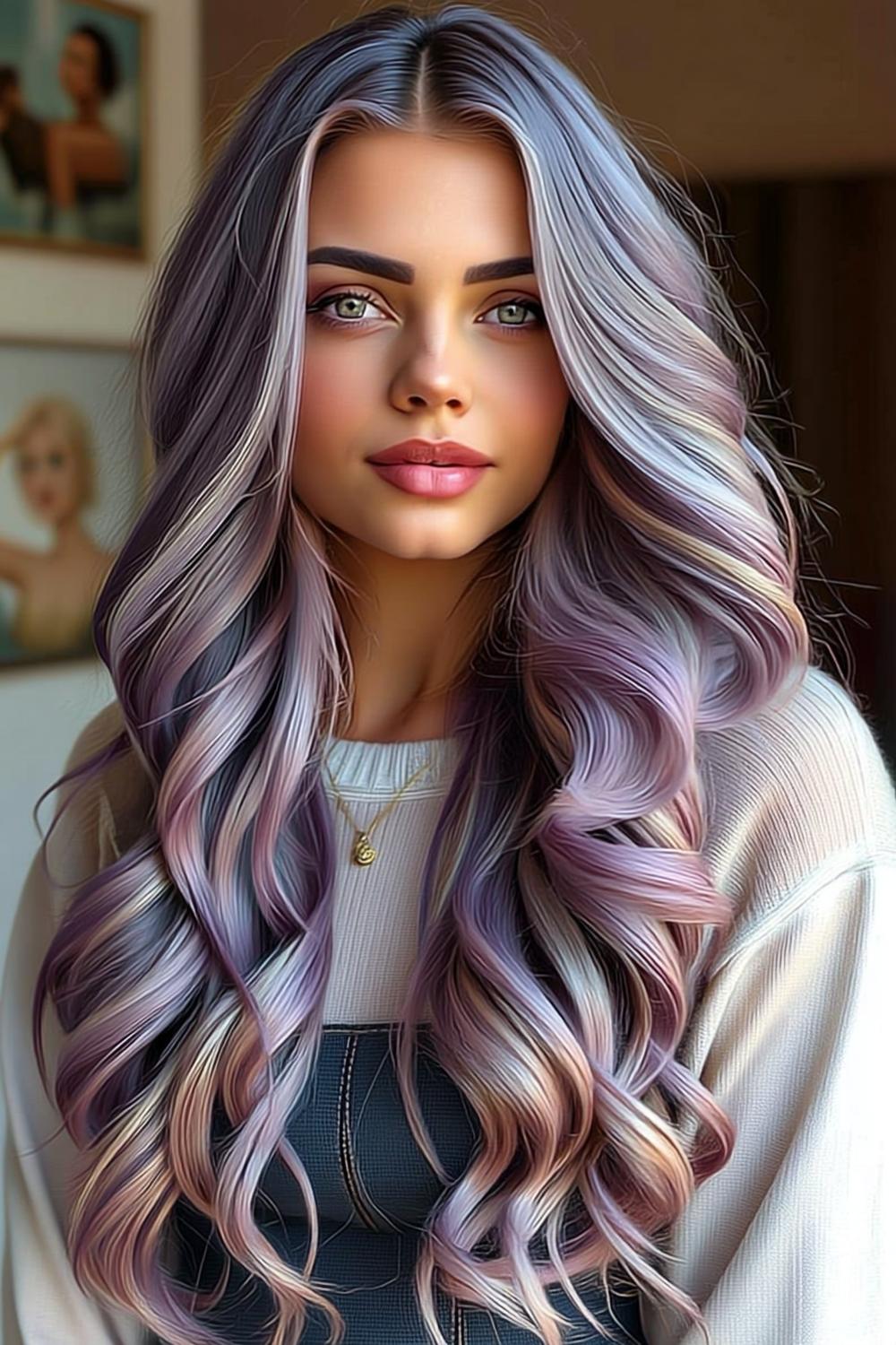 Smoky Purple Waves