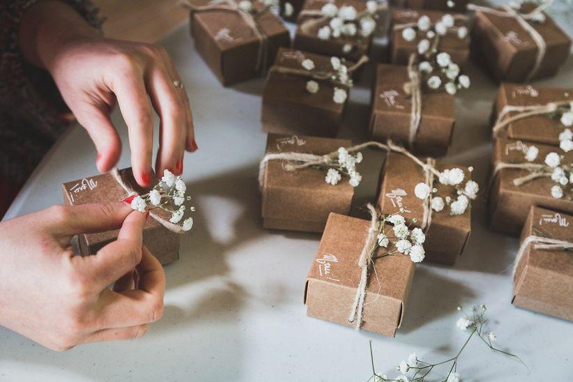 Handmade wedding favors