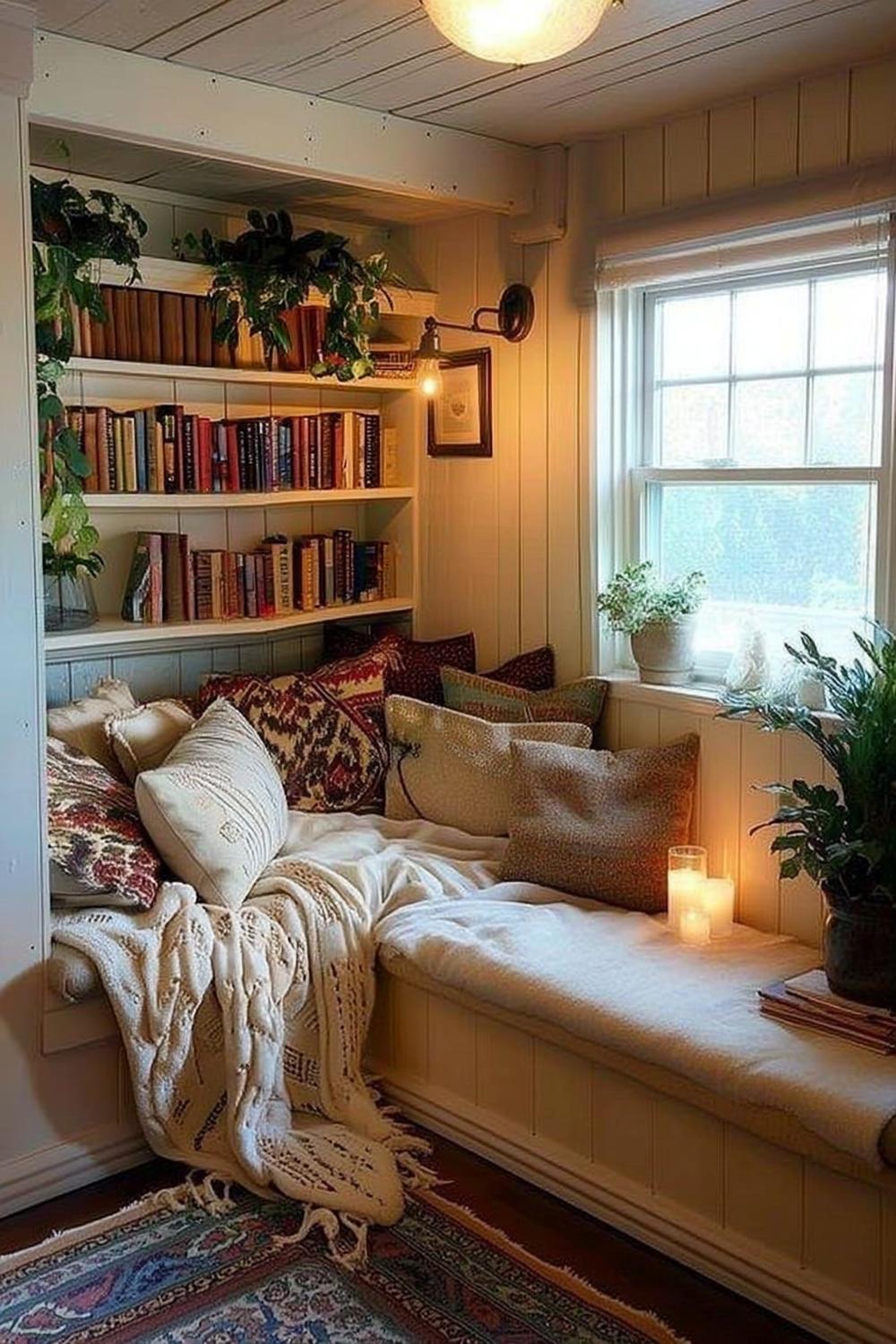 Built-in Reading Nook Perfection