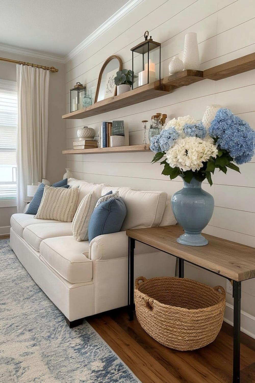 Shiplap Wall Floating Shelves
