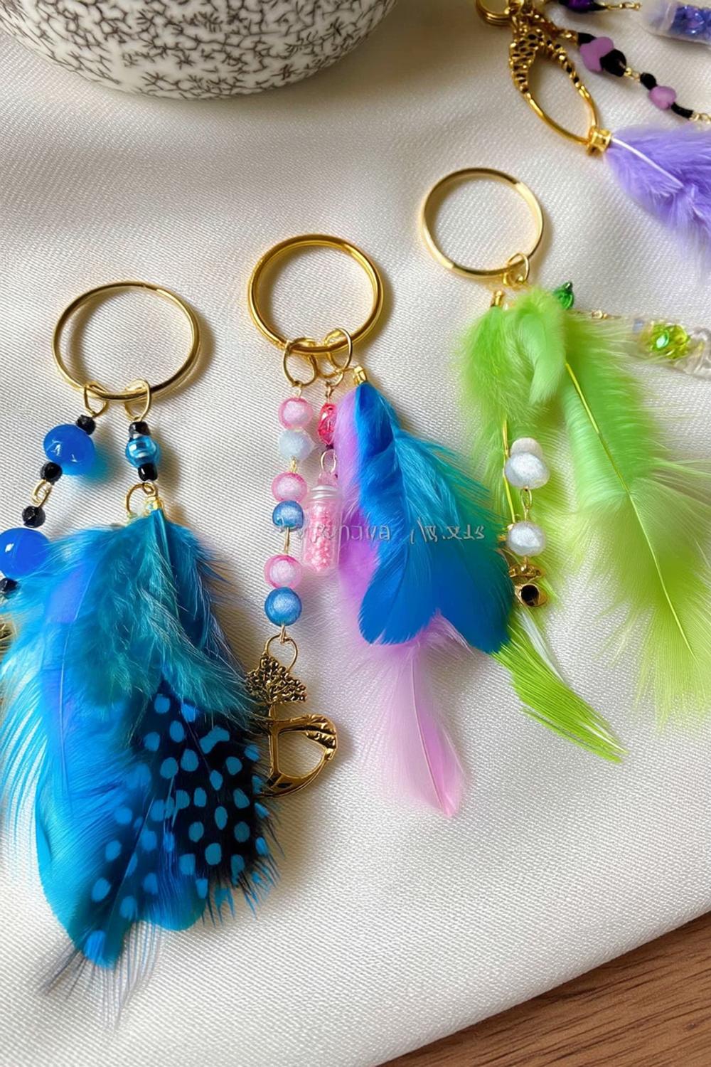 Boho Feather and Bead Ensemble