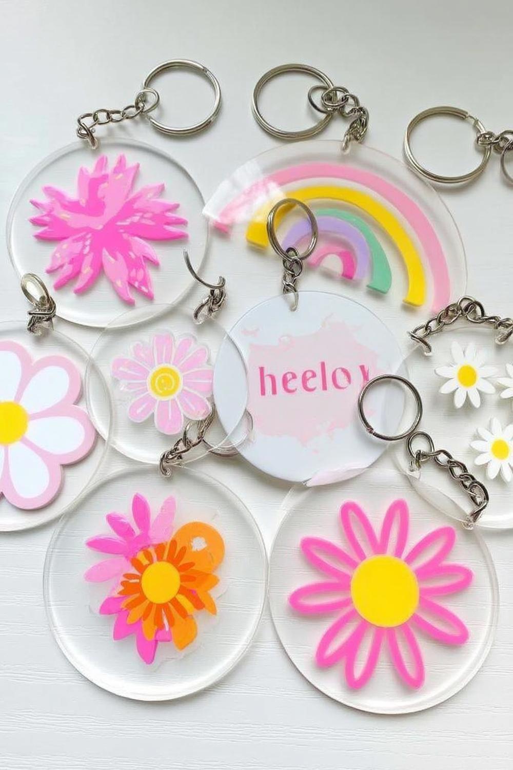 Cheerful Acrylic Flower Collection