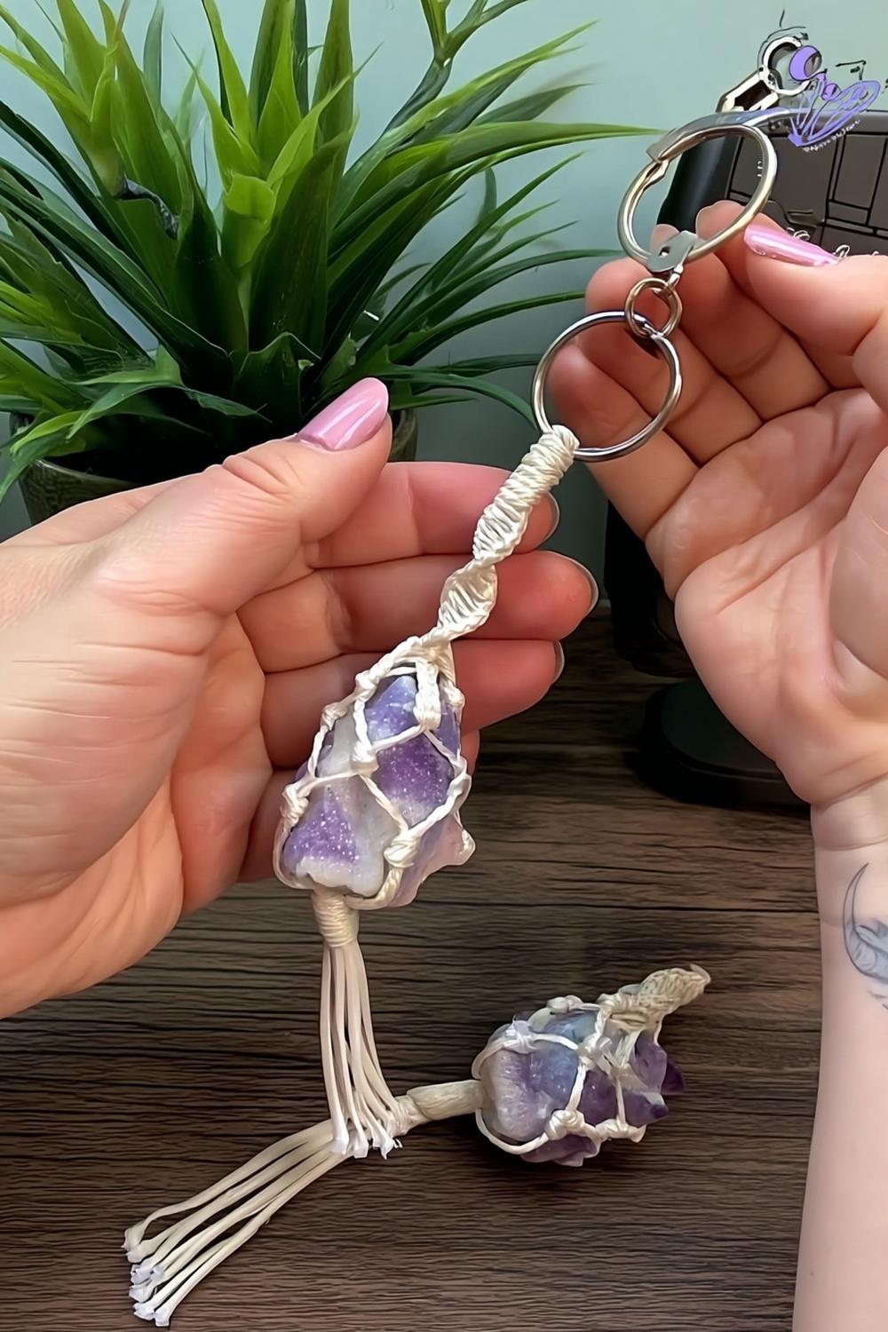 Mystical Crystal Macrame Wrap