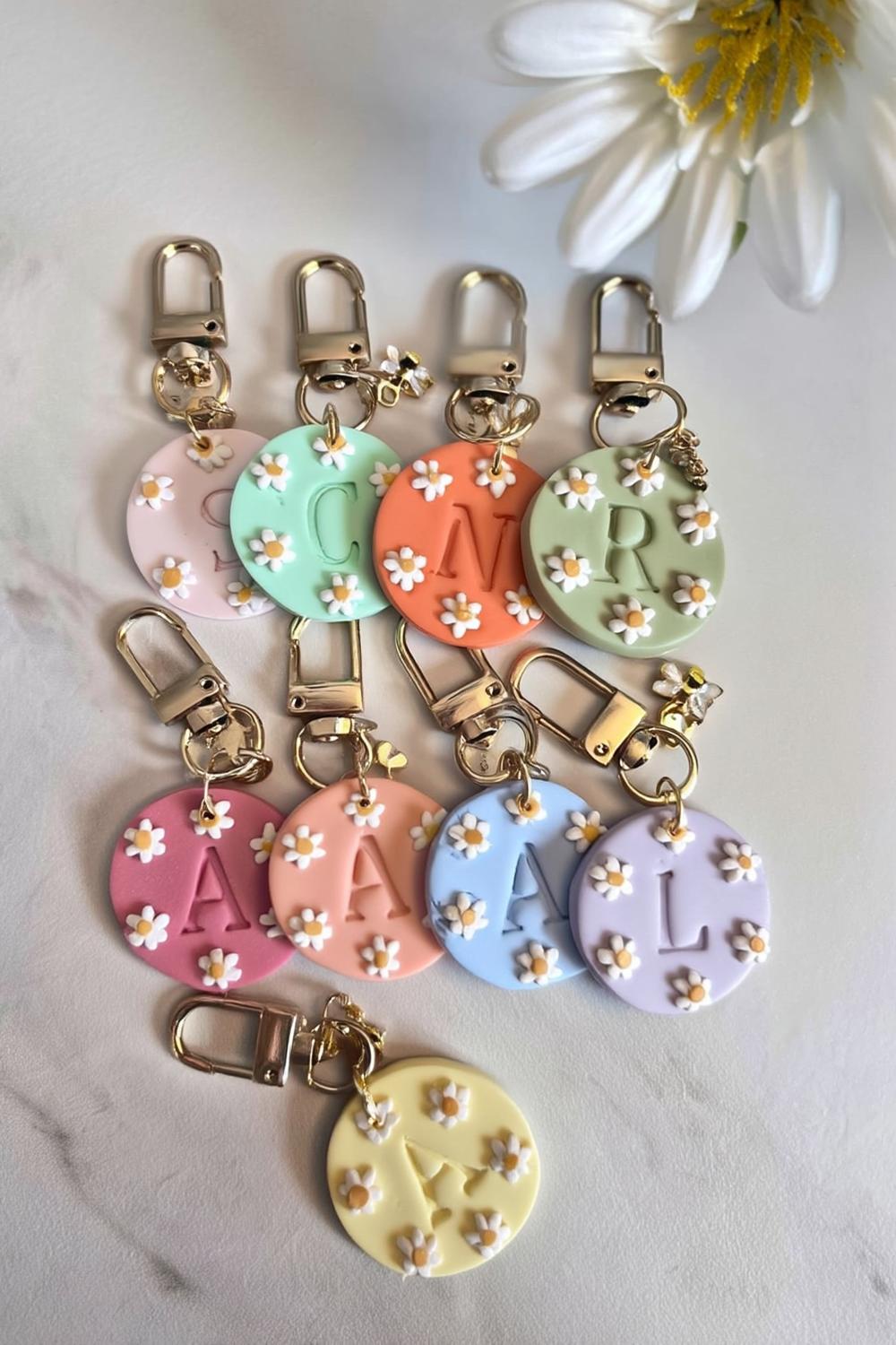 Personalized Clay Letter Charms