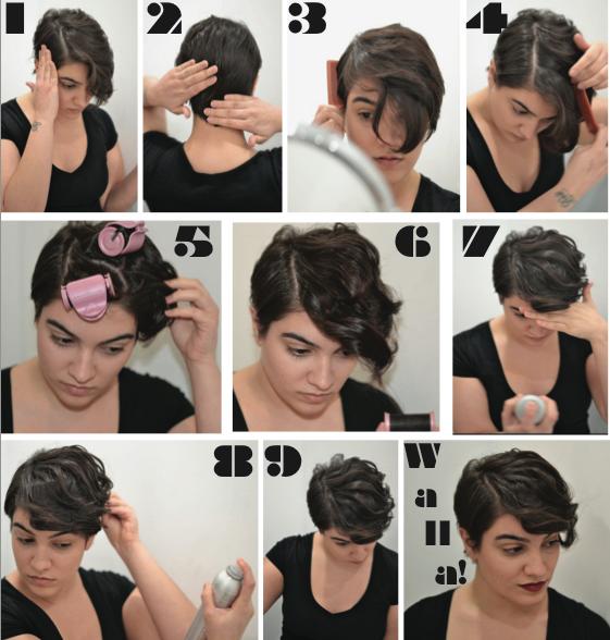 Styling a curly pixie cut