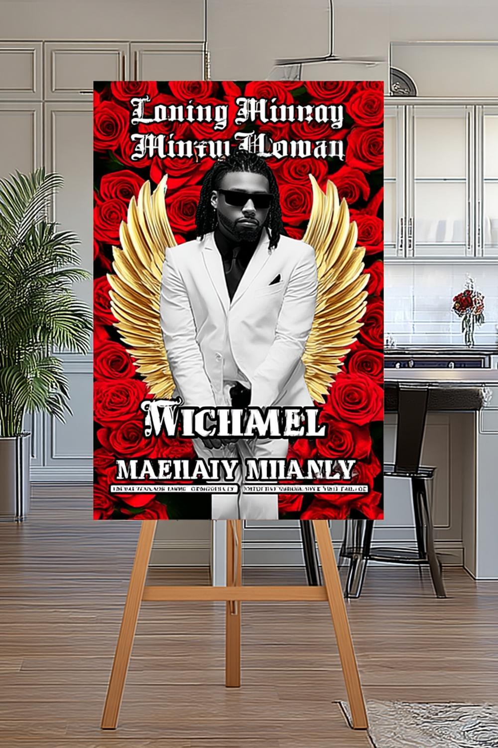 Bold Rose Memorial Poster
