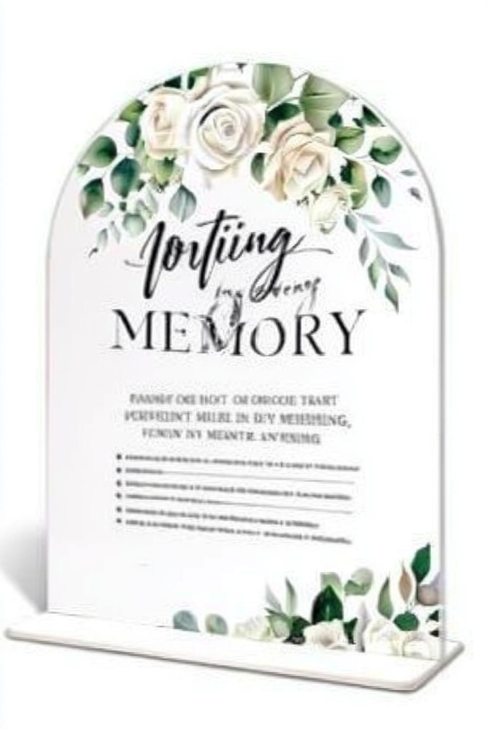 Floral Memorial Template Design