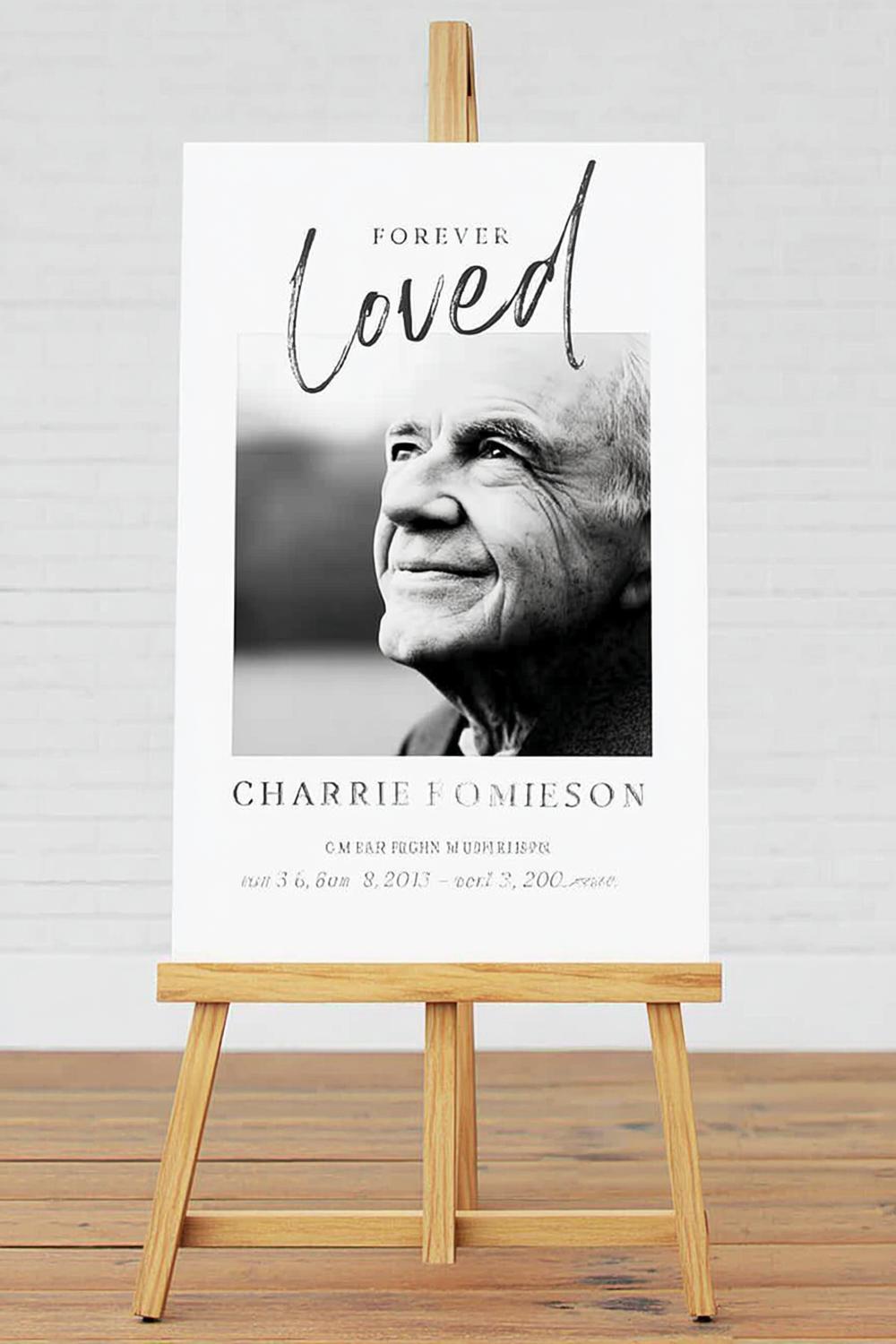 Forever Loved Portrait Sign