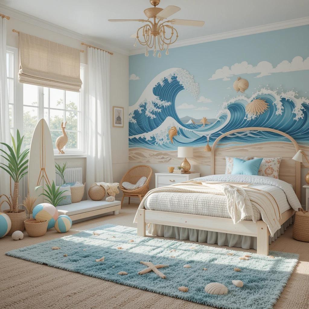 Kids beach themed bedroom