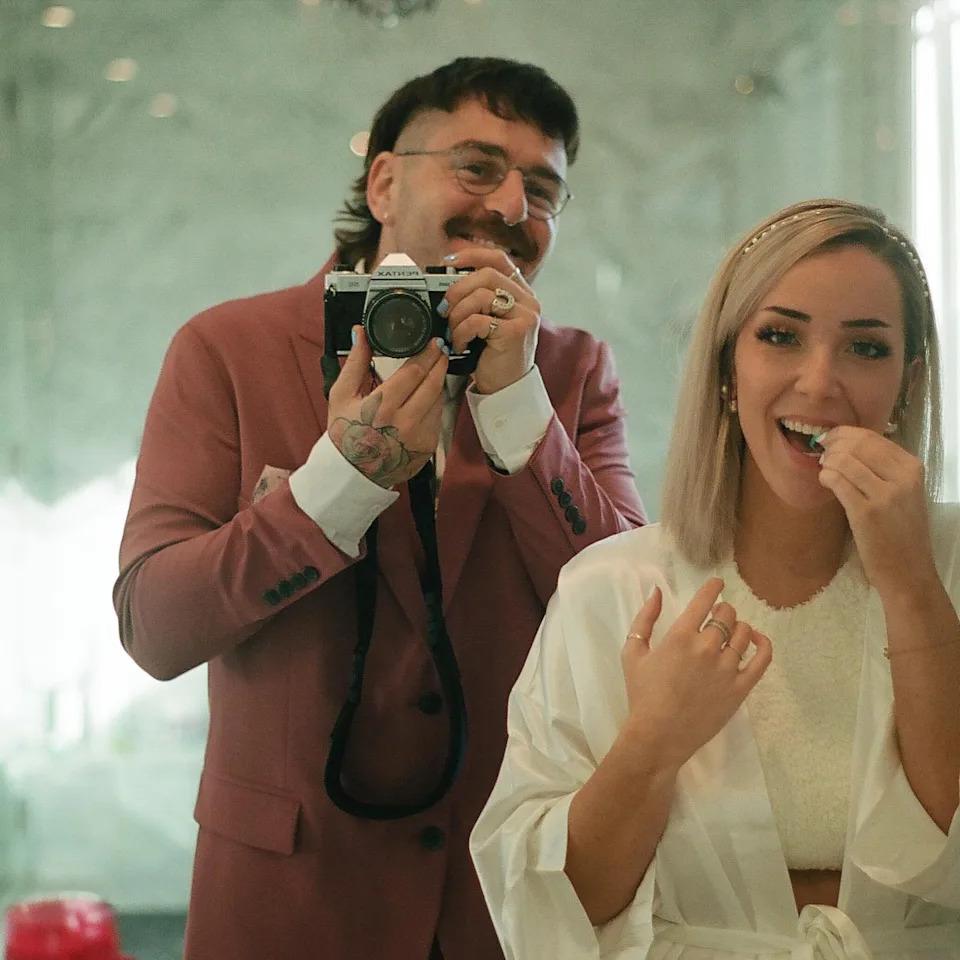 DIY wedding photography candid couple photos