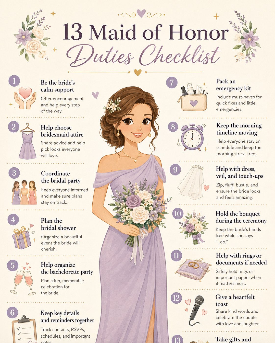 8 Maid Of Honor Duties Checklists Worth Stealing