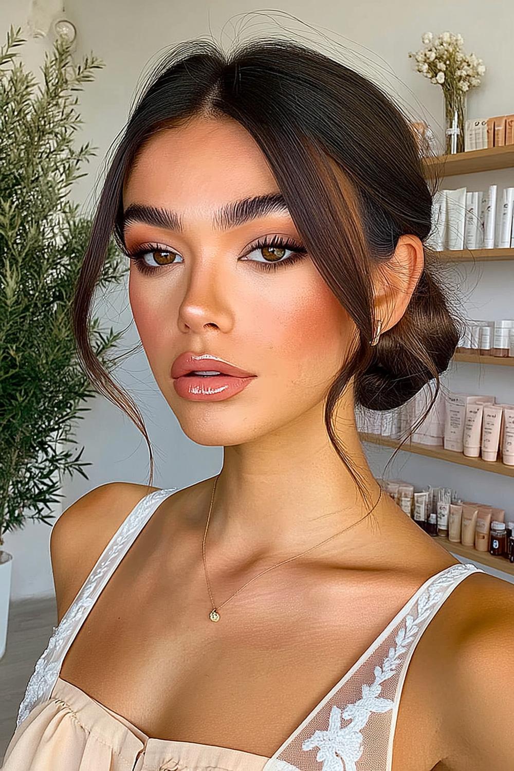 Soft Romantic Glam Look