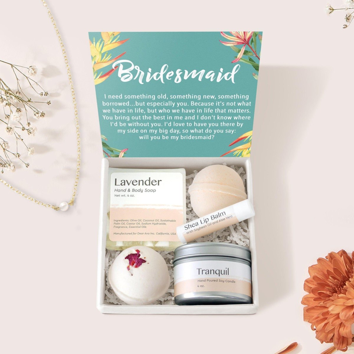 Mini self care bridesmaid kit