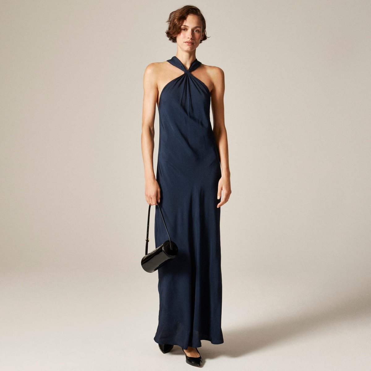 Minimalist modern wedding guest dress