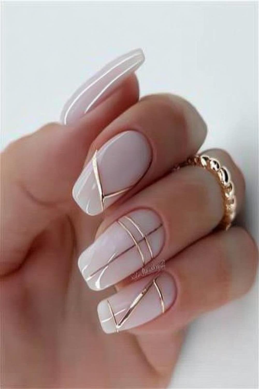 Geometric Gold Lines
