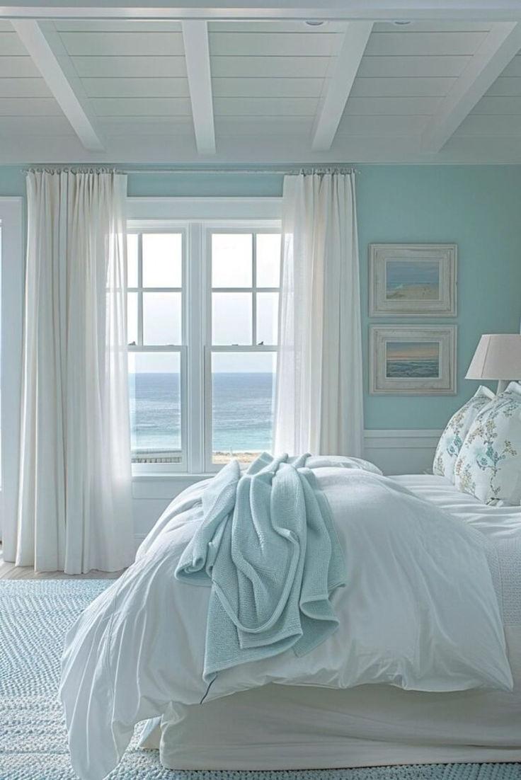 Airy ocean breeze bedroom